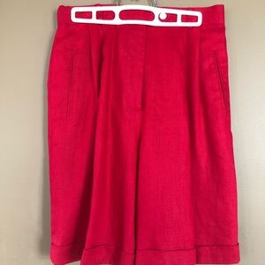 Linen bermuda shorts by Brooks Brothers. Size 10.